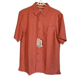 NWT Quiksilver Waterman Tropical Short Sleeve Button Down Shirt